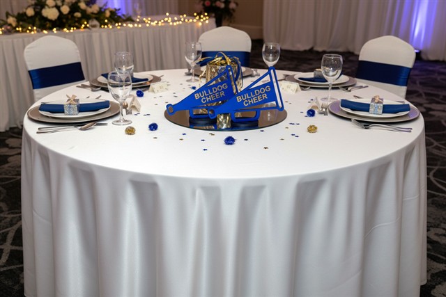 Cheerleader megaphone centerpiece